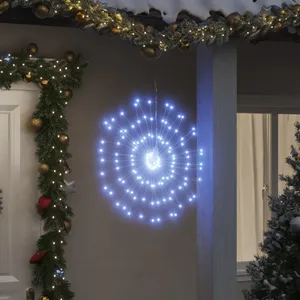 Comparateur de prix : vidaXL Étoile rayonnante de Noël 140 LED 8 pcs blanc froid 17 cm