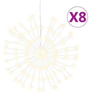 Comparateur de prix : vidaXL Étoile rayonnante de Noël 140 LED 8 pcs blanc chaud 17 cm