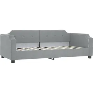 vidaXL Lit de repos gris clair 80x200 cm tissu pas cher
