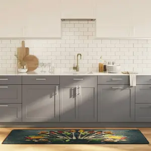 Comparateur de prix : vidaXL Tapis de cuisine multicolore 60x180 cm lavable antidérapant