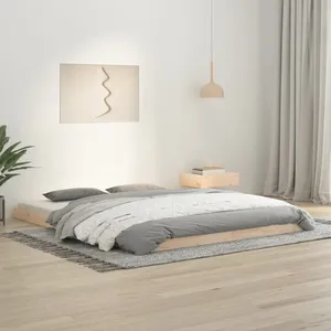 Comparateur de prix : vidaXL Vidaxl Cadre De Lit Sans Matelas 160x200 Cm Bois Massif De Pin
