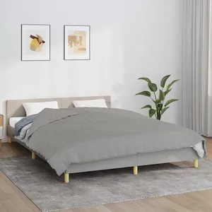 vidaXL Couverture lestée Gris 200x200 cm 13 kg Tissu pas cher