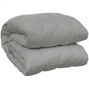 Comparateur de prix : VIDAXL Couverture lestée Gris 235x290 cm 11 kg Tissu