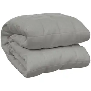 Comparateur de prix : vidaXL Couverture lestée Gris 235x290 cm 15 kg Tissu