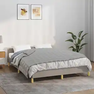 vidaXL Couverture lestée Gris 120x180 cm 9 kg Tissu pas cher