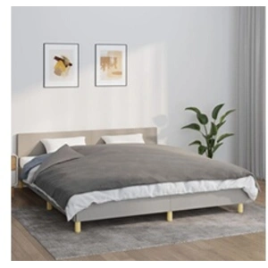vidaXL Couverture lestée avec housse Gris 155x220 cm 11 kg Tissu