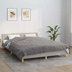 Comparateur de prix : vidaXL Couverture lestée Gris 200x225 cm 9 kg Tissu
