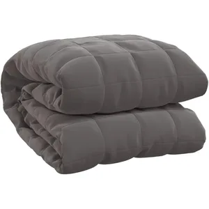 Comparateur de prix : vidaXL Couverture lestée Gris 220x235 cm 15 kg Tissu