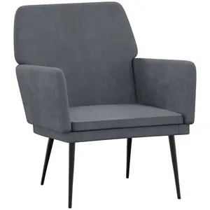 Comparateur de prix : vidaXL Fauteuil Gris foncé 62x79x79 cm Velours