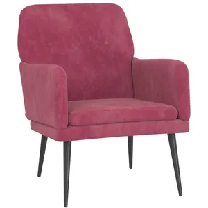 Comparateur de prix : vidaXL Fauteuil Rouge bordeaux 62x79x79 cm Velours