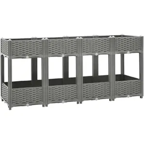 Comparateur de prix : vidaXL Lit surélevé 160x40x71 cm Polypropylène