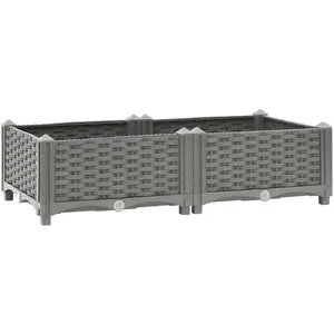 Comparateur de prix : vidaXL Lit surélevé 80x40x23 cm Polypropylène