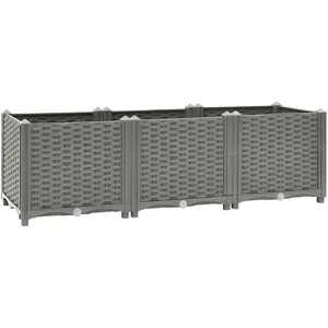 Comparateur de prix : vidaXL Lit surélevé 120x40x38 cm Polypropylène