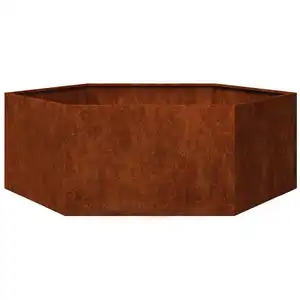 vidaXL Jardinière Rouillé 138x120x45 cm Acier corten