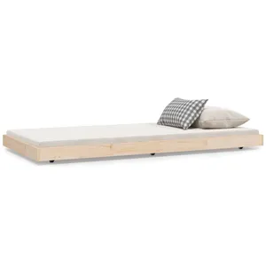 Vidaxl - Cadre de lit sans matelas 75x190 cm bois de pin massif pas cher