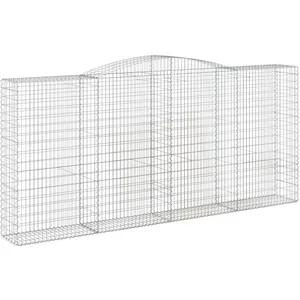 Comparateur de prix : vidaXL Panier de gabions arqué 400x50x180/200 cm Fer galvanisé