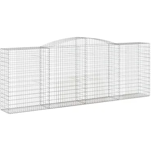 Comparateur de prix : vidaXL Panier de gabions arqué 400x50x140/160 cm Fer galvanisé