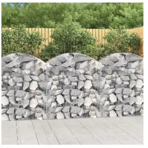 Comparateur de prix : vidaXL Panier de gabions arqué 100x50x100/120 cm Fer galvanisé
