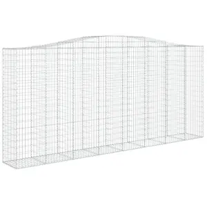 Comparateur de prix : vidaXL Panier de gabions arqué 400x50x180/200 cm Fer galvanisé