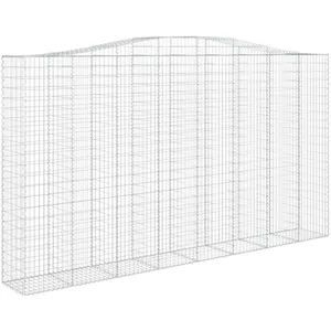 Comparateur de prix : vidaXL Panier de gabions arqué 400x50x220/240 cm Fer galvanisé