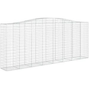 Comparateur de prix : vidaXL Panier de gabions arqué 400x50x160/180 cm Fer galvanisé