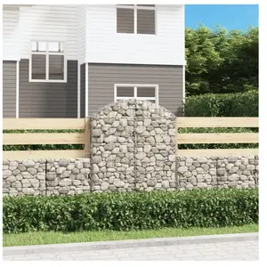 Comparateur de prix : vidaXL Panier de gabions arqué 100x30x120/140 cm Fer galvanisé