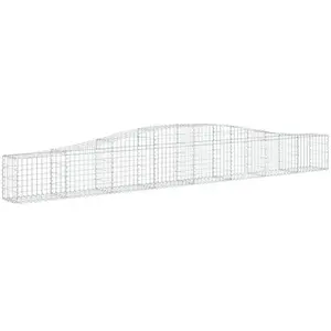 Comparateur de prix : vidaXL Panier de gabions arqué 400x30x40/60 cm Fer galvanisé