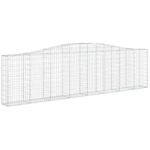 Comparateur de prix : vidaXL Panier de gabions arqué 400x30x100/120 cm Fer galvanisé