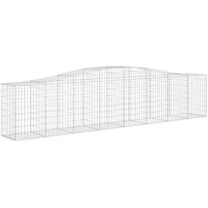 vidaXL Panier de gabions arqué 400x50x80/100 cm Fer galvanisé pas cher