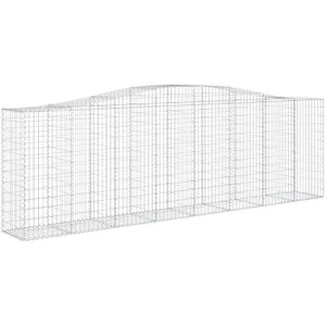 vidaXL Panier de gabions arqué 400x50x120/140 cm Fer galvanisé