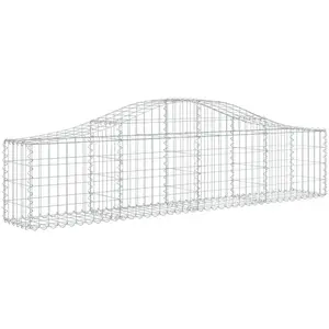 Comparateur de prix : vidaXL Panier de gabions arqué 200x30x40/60 cm Fer galvanisé