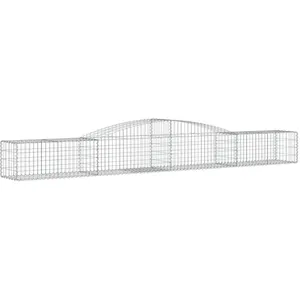 Comparateur de prix : vidaXL Panier de gabions arqué 400x50x40/60 cm Fer galvanisé