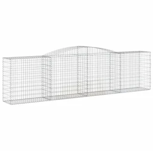 Comparateur de prix : vidaXL Panier de gabions arqué 400x50x100/120 cm Fer galvanisé
