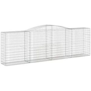 Comparateur de prix : vidaXL Panier de gabions arqué 400x50x120/140 cm Fer galvanisé