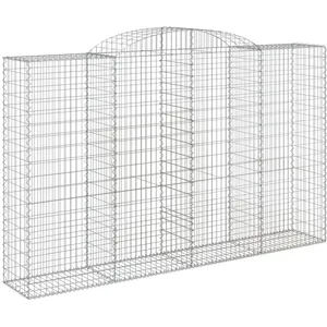 Comparateur de prix : vidaXL Panier de gabions arqué 300x50x180/200 cm Fer galvanisé