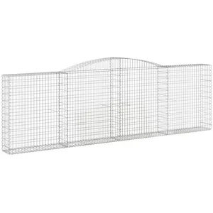 Comparateur de prix : vidaXL Panier de gabions arqué 400x30x120/140 cm Fer galvanisé