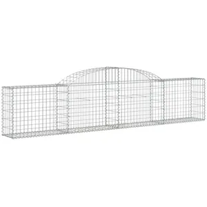 Comparateur de prix : vidaXL Panier de gabions arqué 300x30x60/80 cm Fer galvanisé