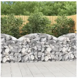 Comparateur de prix : vidaXL Panier de gabions arqué 150x50x80/100 cm Fer galvanisé