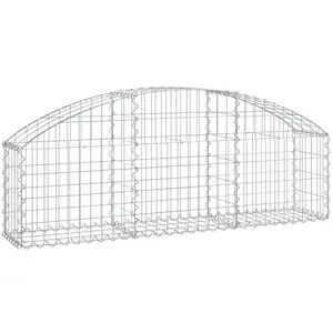 Comparateur de prix : vidaXL Panier de gabions arqué 150x30x40/60 cm Fer galvanisé