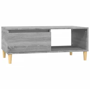 vidaXL Table basse Sonoma gris 90x50x36,5 cm Bois d'ingénierie pas cher