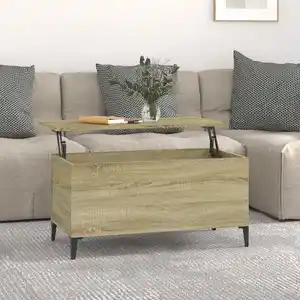 vidaXL Table basse Chêne sonoma 90x44,5x45 cm Bois d'ingénierie pas cher