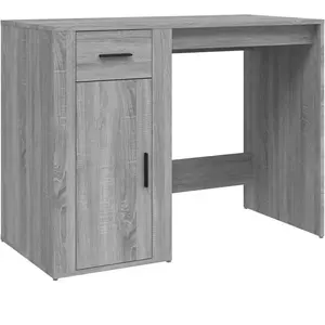 vidaXL Bureau Sonoma gris 100x49x75 cm Bois d'ingénierie pas cher