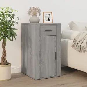 vidaXL Armoire de bureau Sonoma gris 40x49x75 cm Bois d'ingénierie pas cher