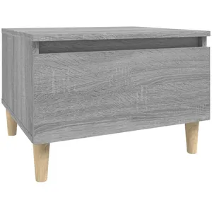 vidaXL Table d'appoint Sonoma gris 50x46x35 cm Bois d'ingénierie pas cher