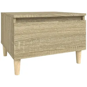 vidaXL Table d'appoint Chêne sonoma 50x46x35 cm Bois d'ingénierie pas cher