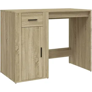 Comparateur de prix : vidaXL Bureau Chêne sonoma 100x49x75 cm Bois d'ingénierie