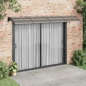 Comparateur de prix : vidaXL Auvent de porte Noir 350x100 cm Polycarbonate