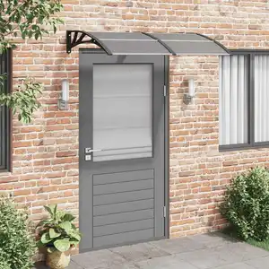 Comparateur de prix : vidaXL Vidaxl Auvent De Porte Noir 150x75 Cm Polycarbonate