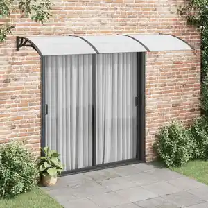 Comparateur de prix : vidaXL Auvent de porte Noir 300x100 cm Polycarbonate