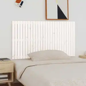 vidaXL Tête de lit murale Blanc 166x3x90 cm Bois massif de pin pas cher